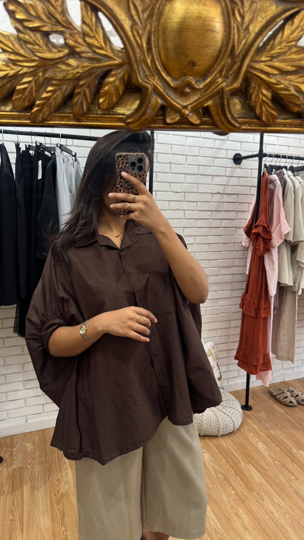 CHEMISE BOUFFANTE CHOCO