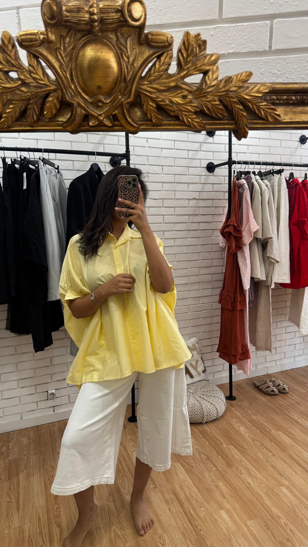 CHEMISE BOUFFANTE JAUNE BEURRE