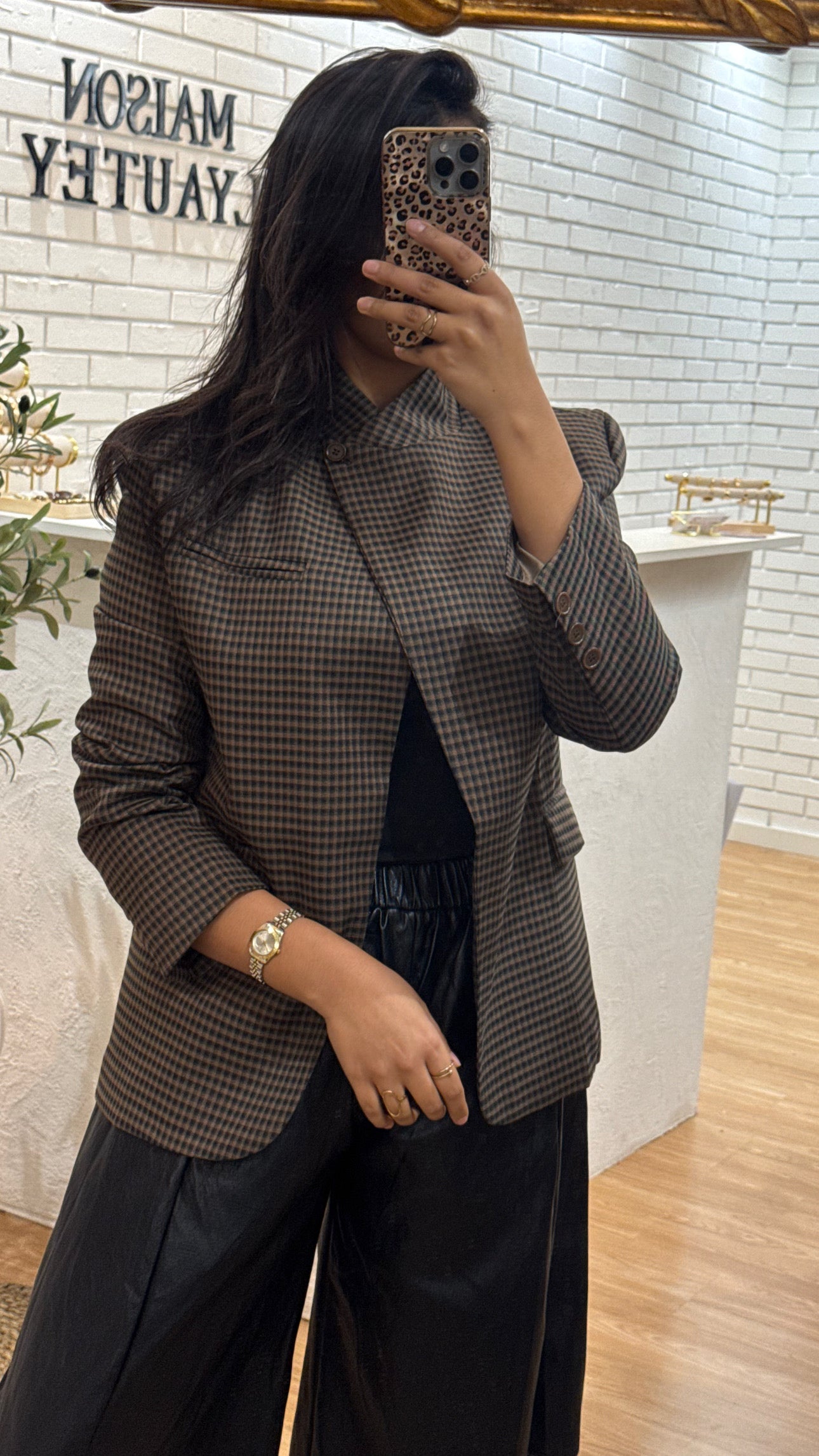Blazer carreaux