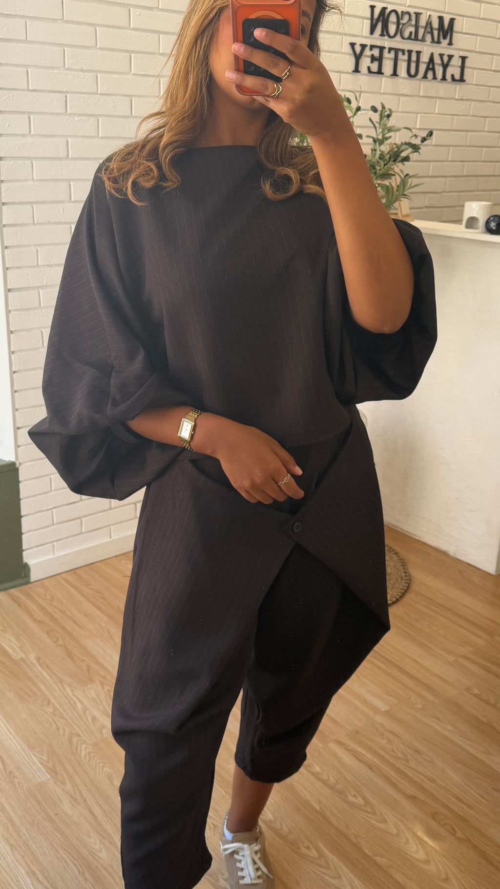 Ensemble rayé Brown