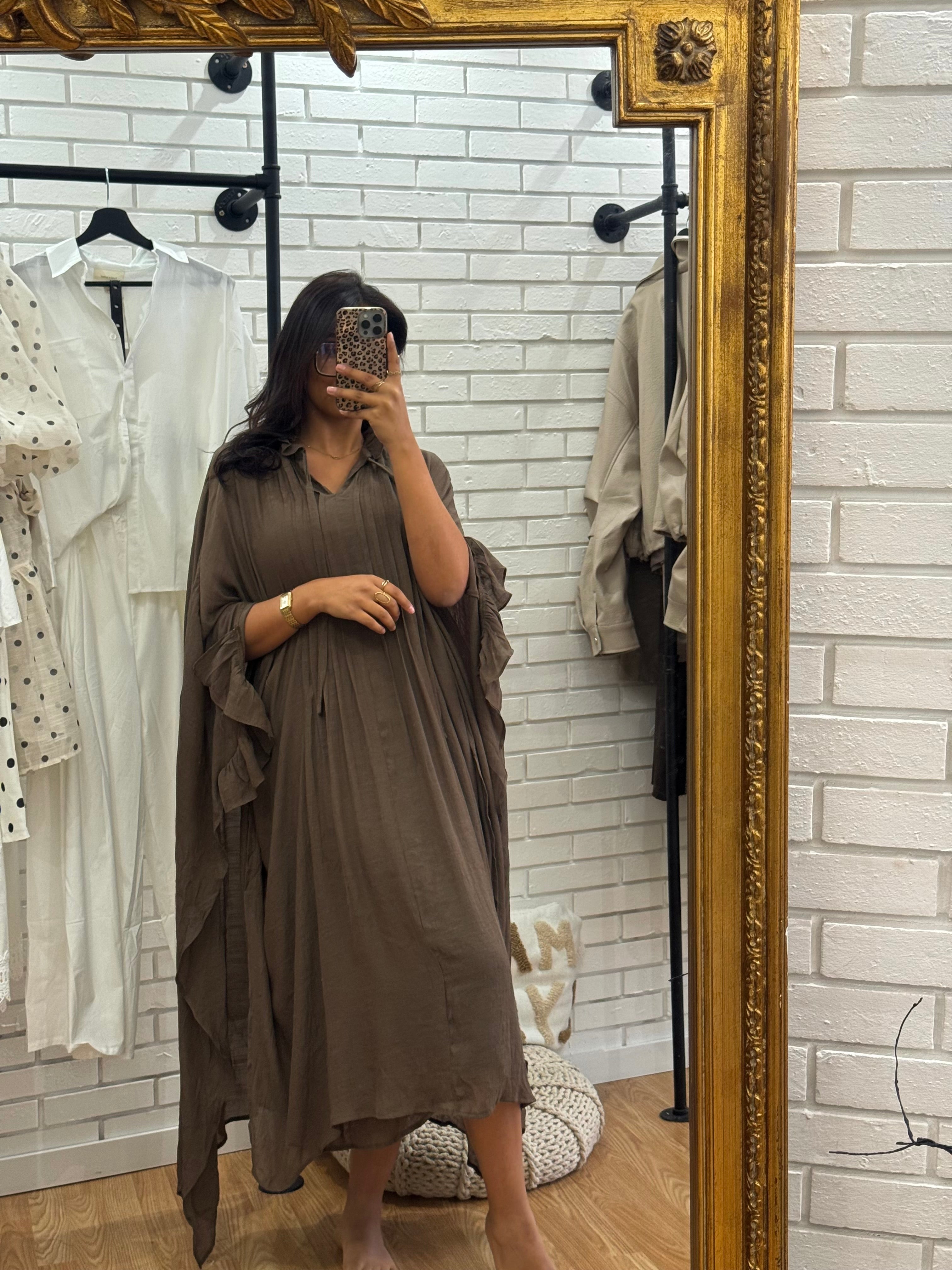 Robe volant brown