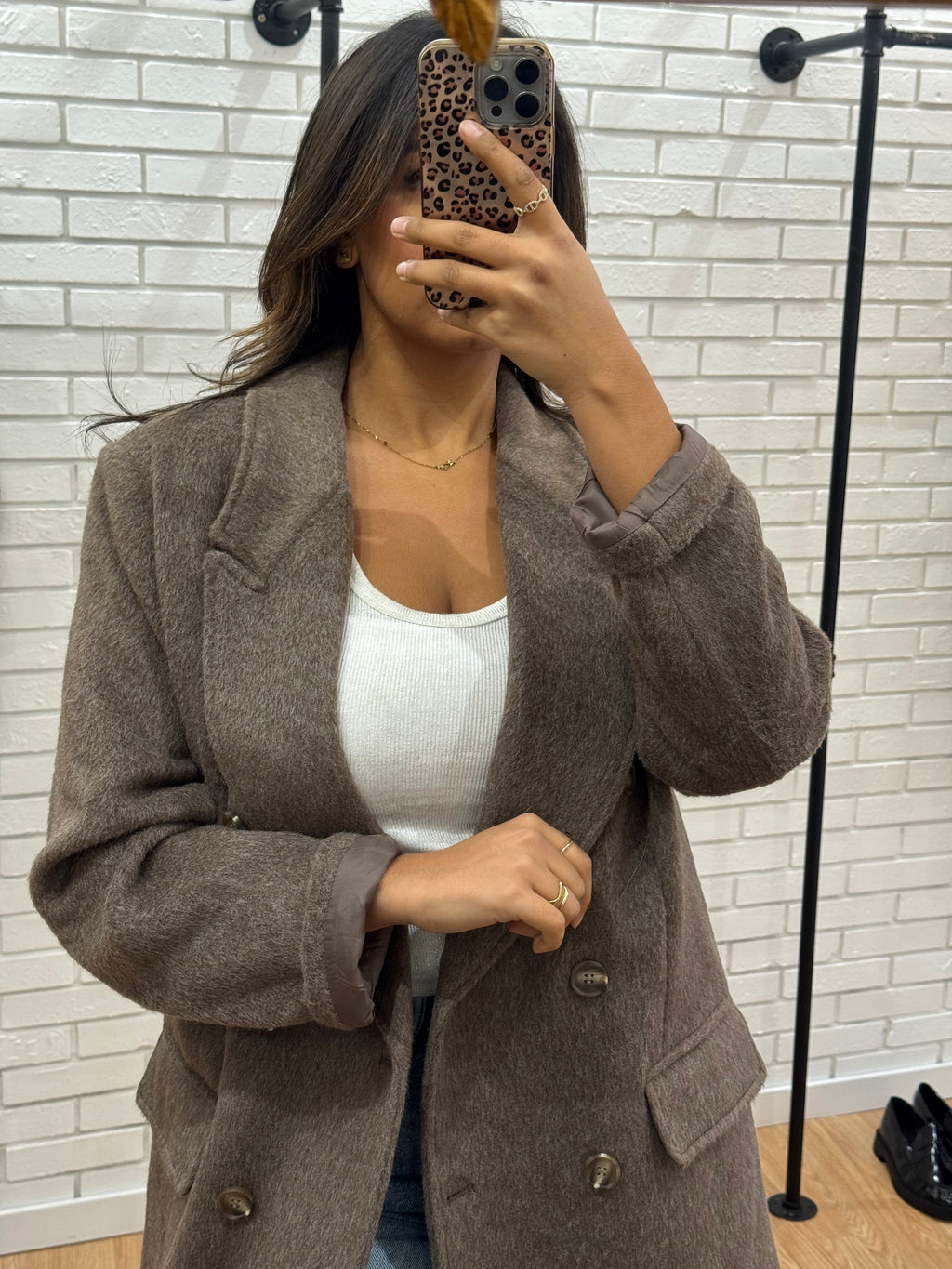 MANTEAU LAINE BROWN
