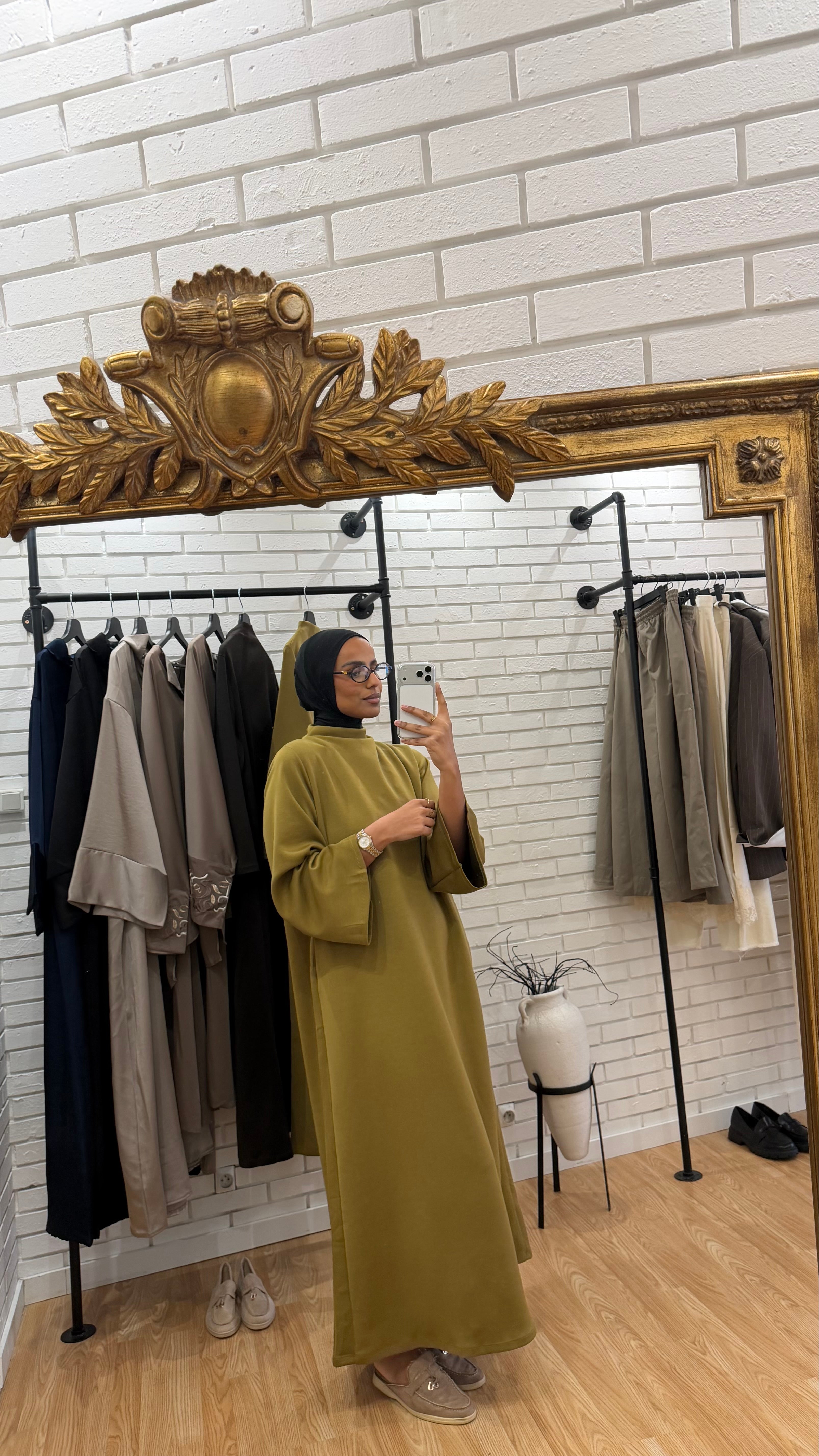ABAYA VERT OLIVE