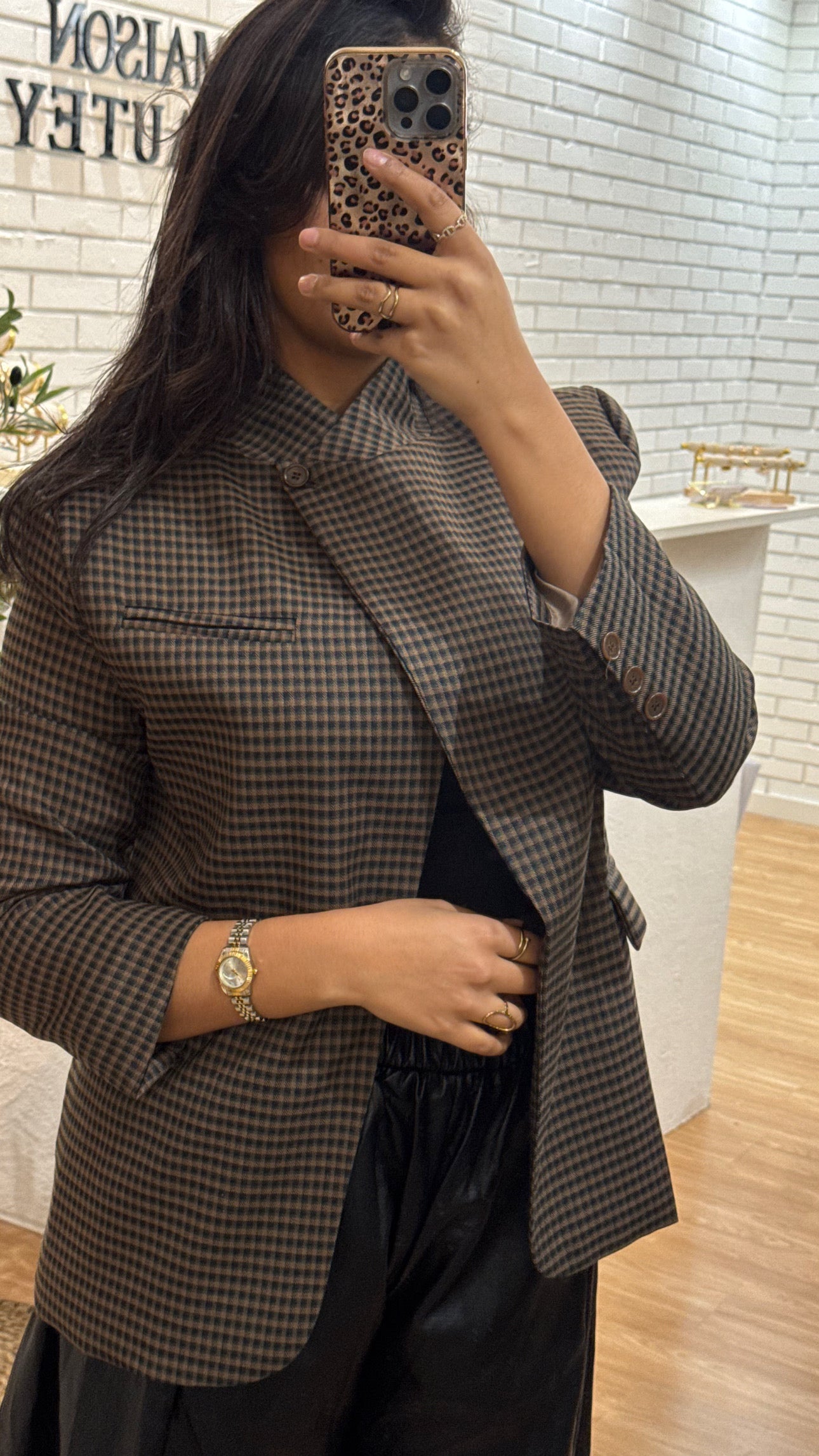 Blazer carreaux