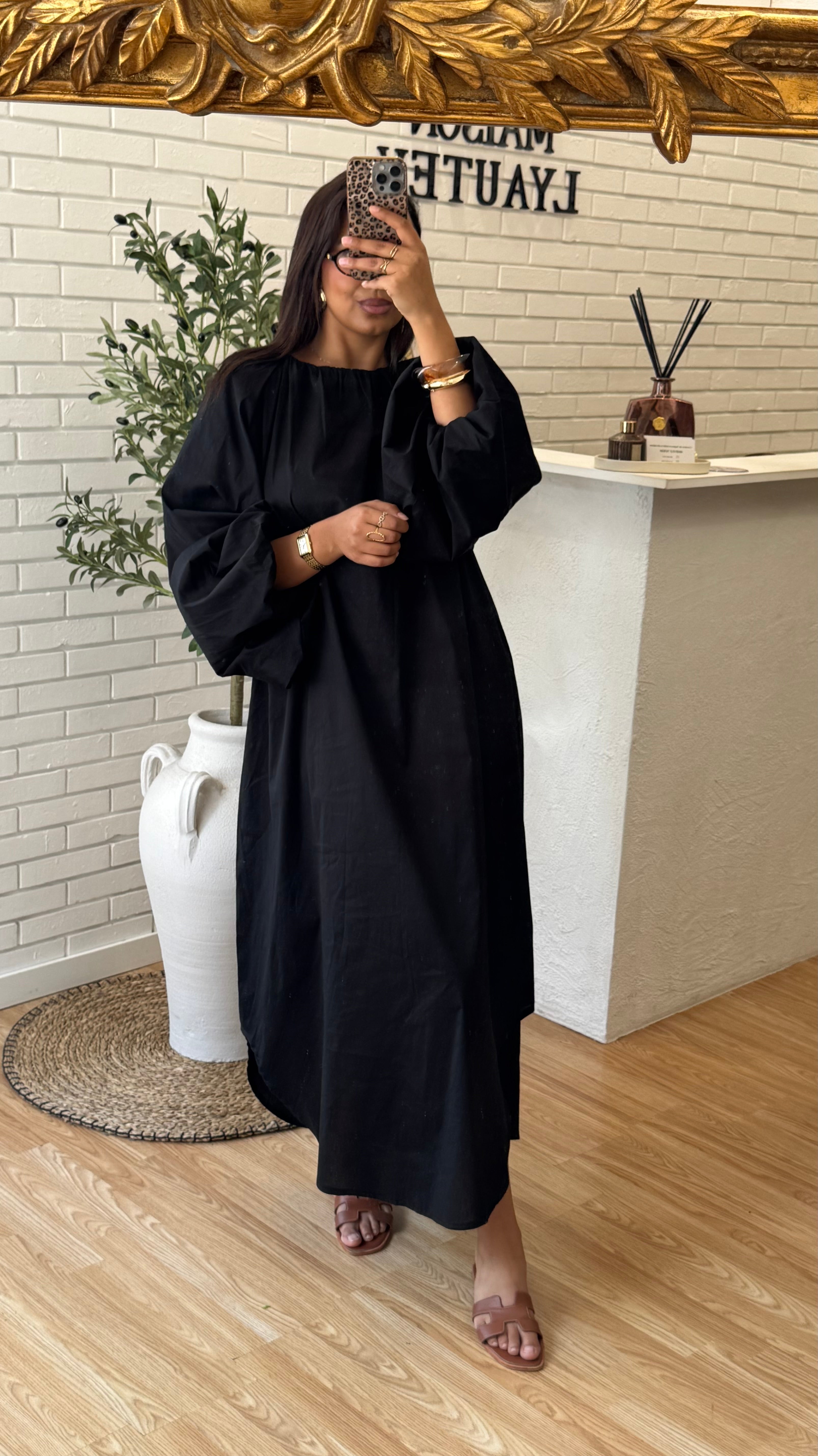 ROBE POPELINE LONGUE
