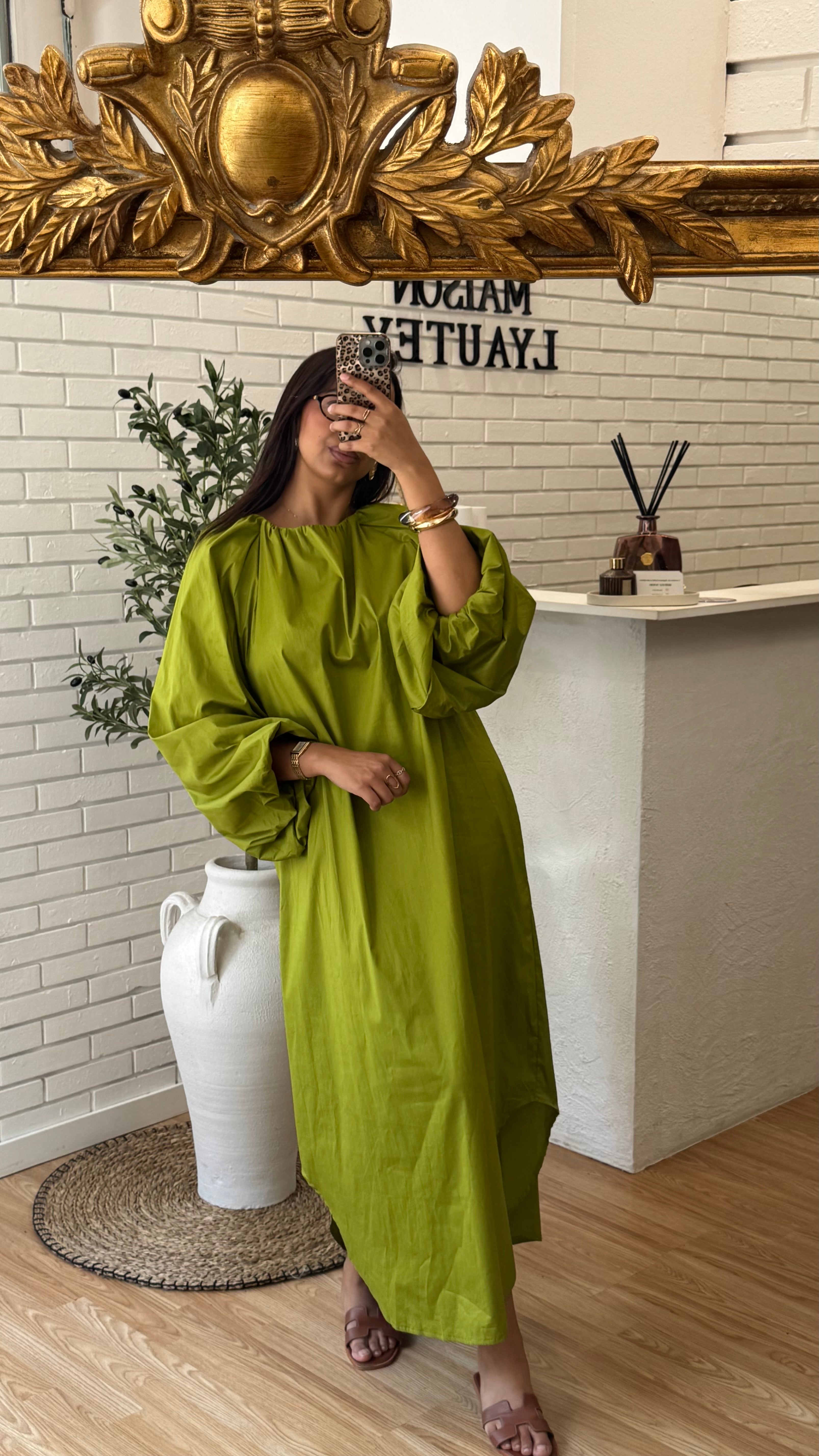ROBE POPELINE LONGUE