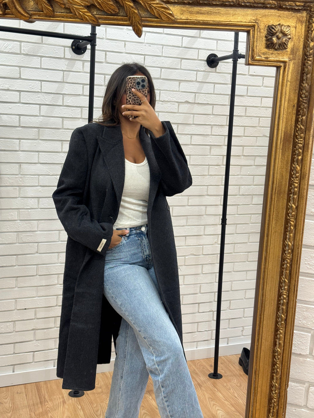 MANTEAU LAINE GREY