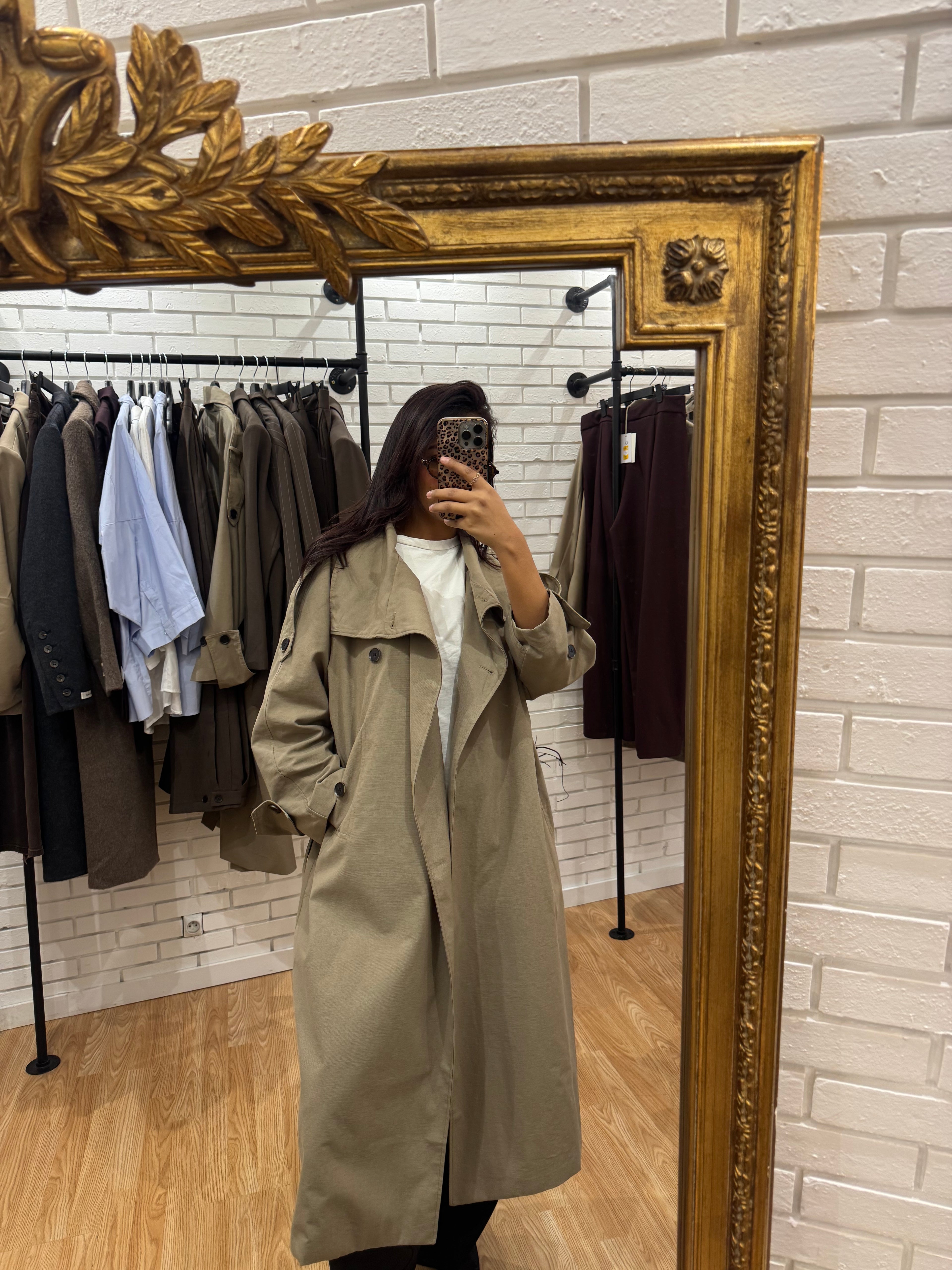 TRENCH À COL MONTANT