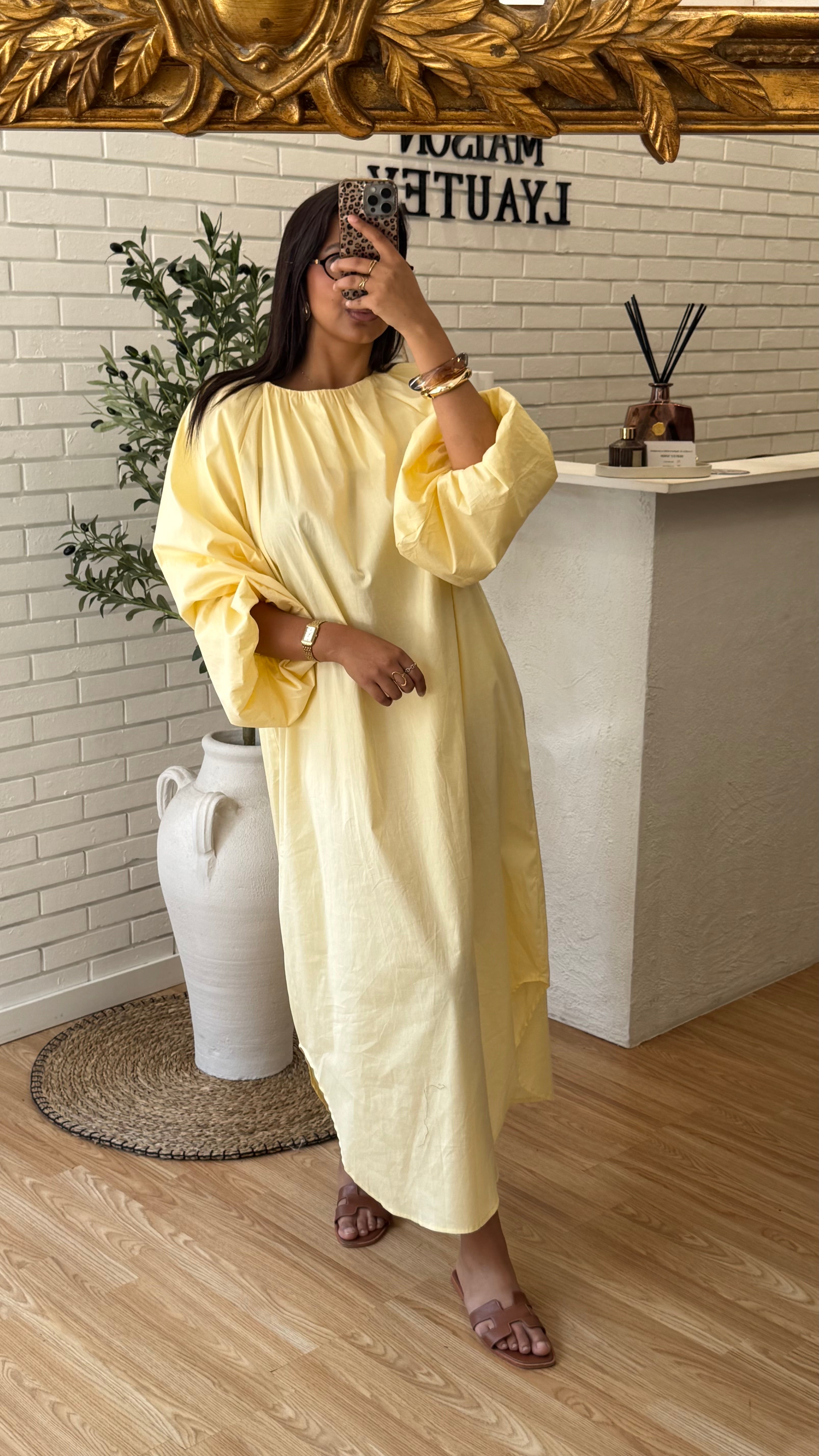 ROBE POPELINE LONGUE