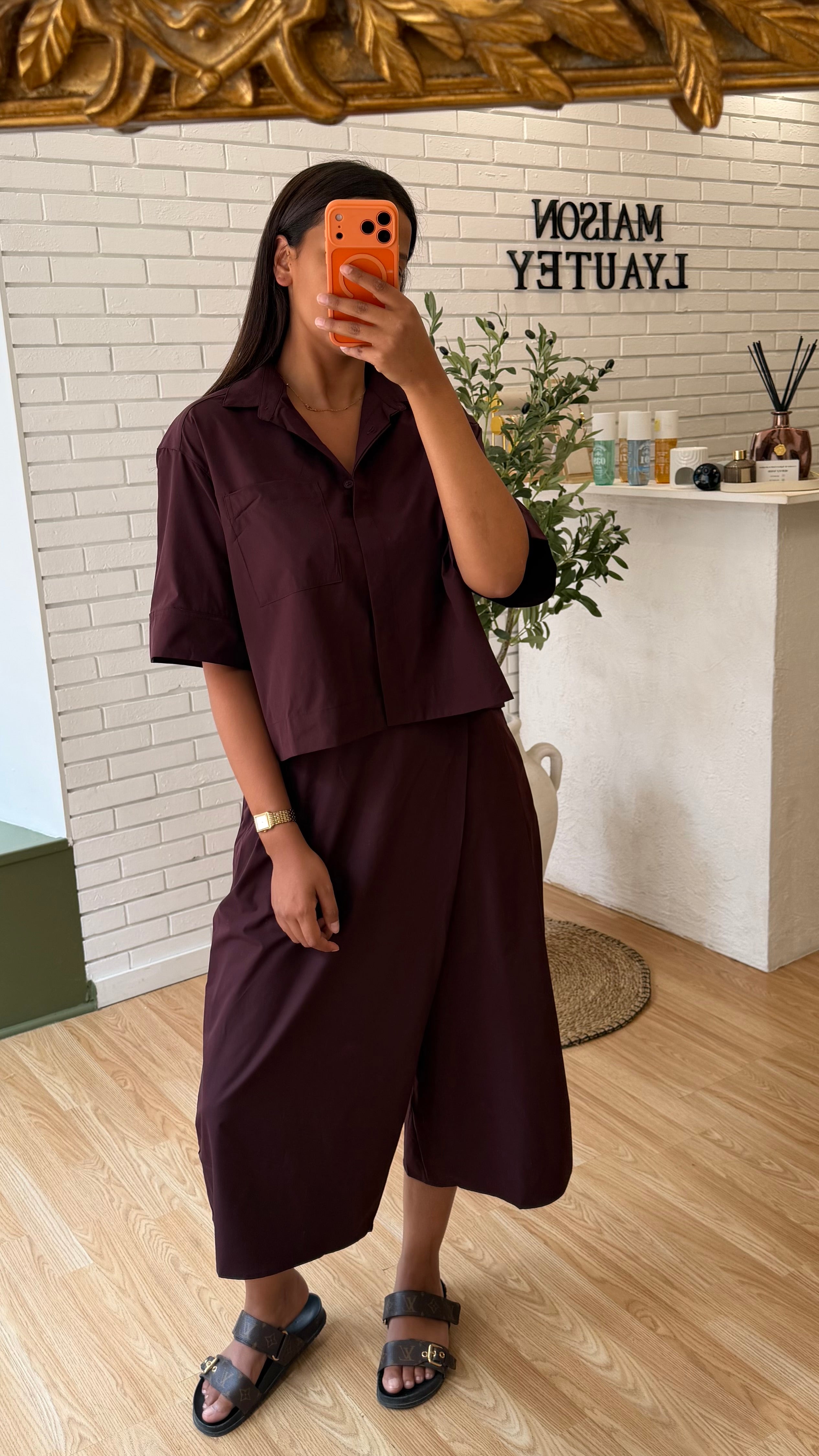 Ensemble burgundy
