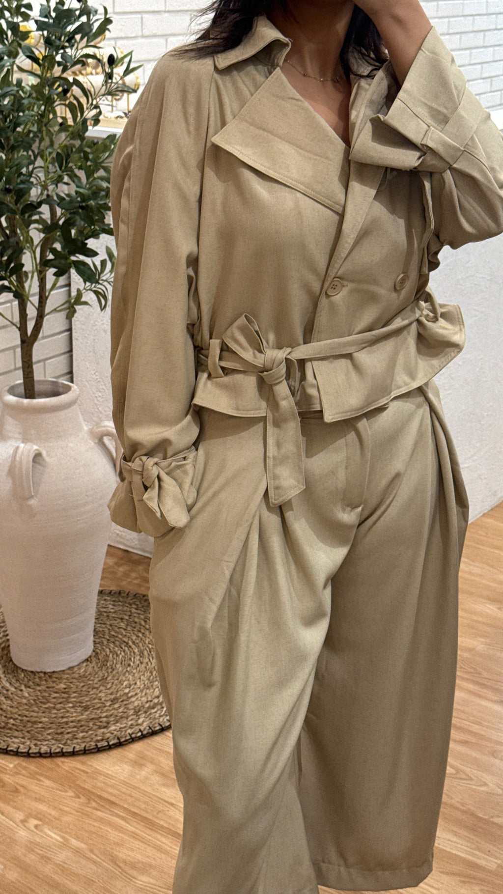 ENSEMBLE TRENCH + PANTALON