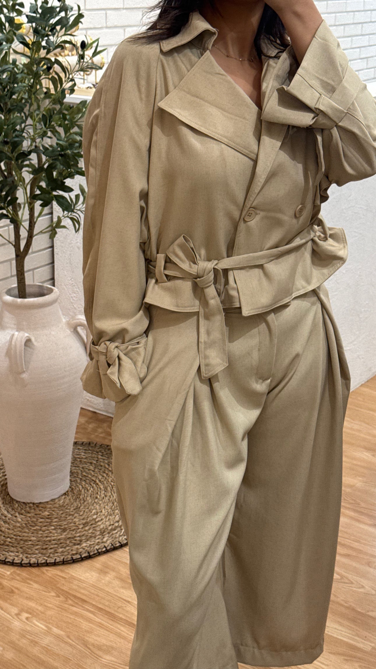 ENSEMBLE TRENCH + PANTALON