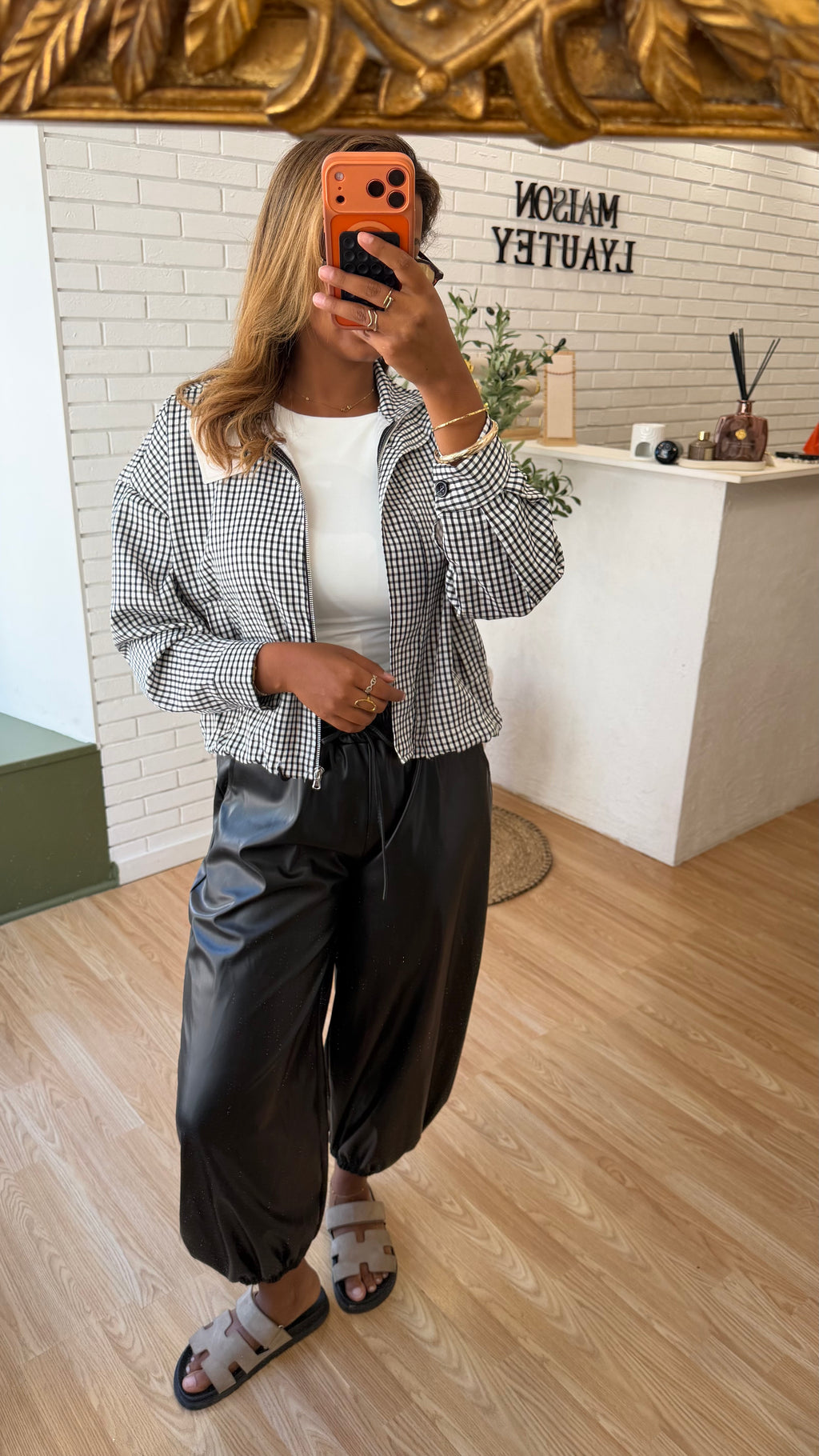 VESTE CARREAU BLACK