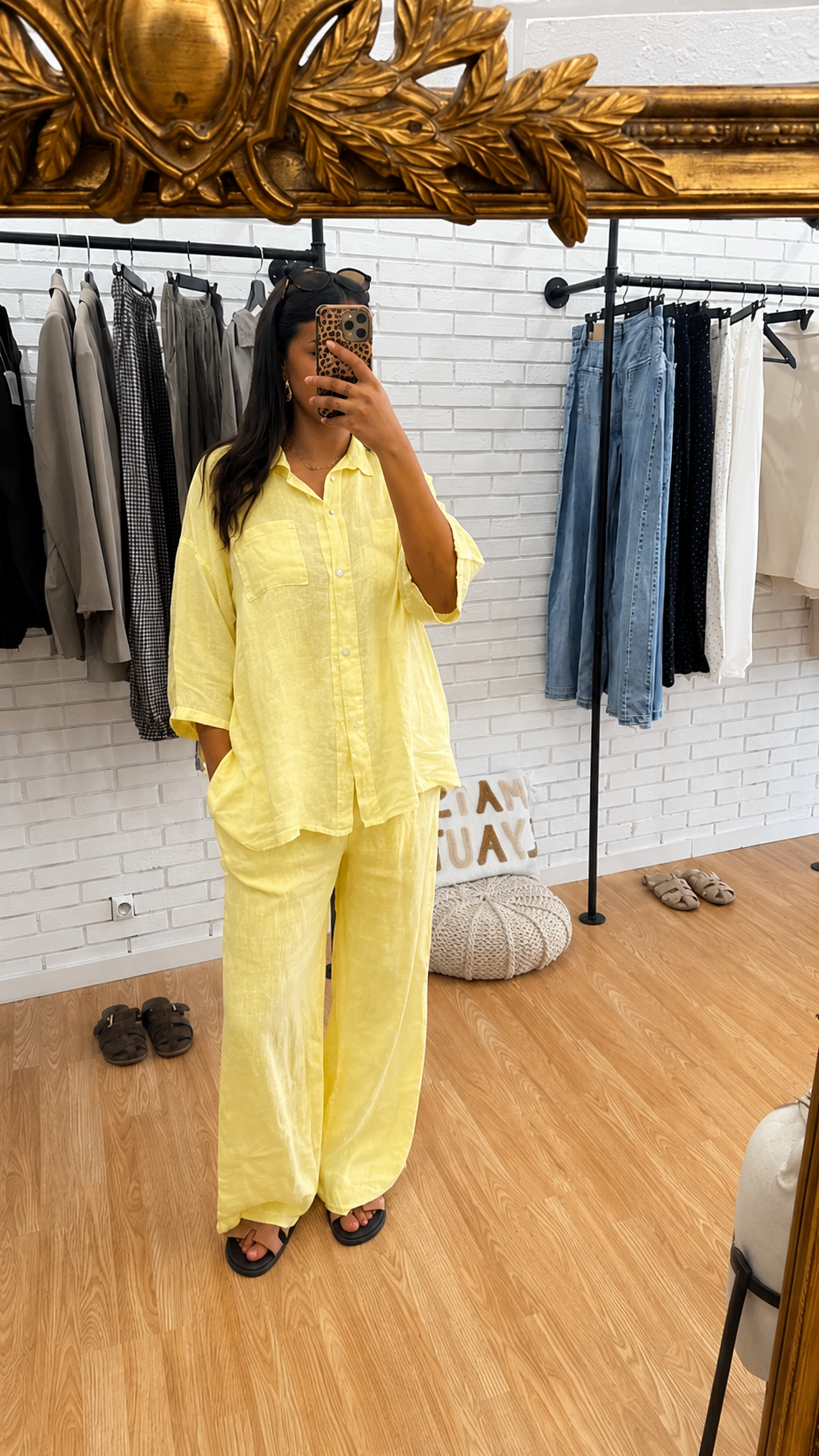 ENSEMBLE LIN JAUNE