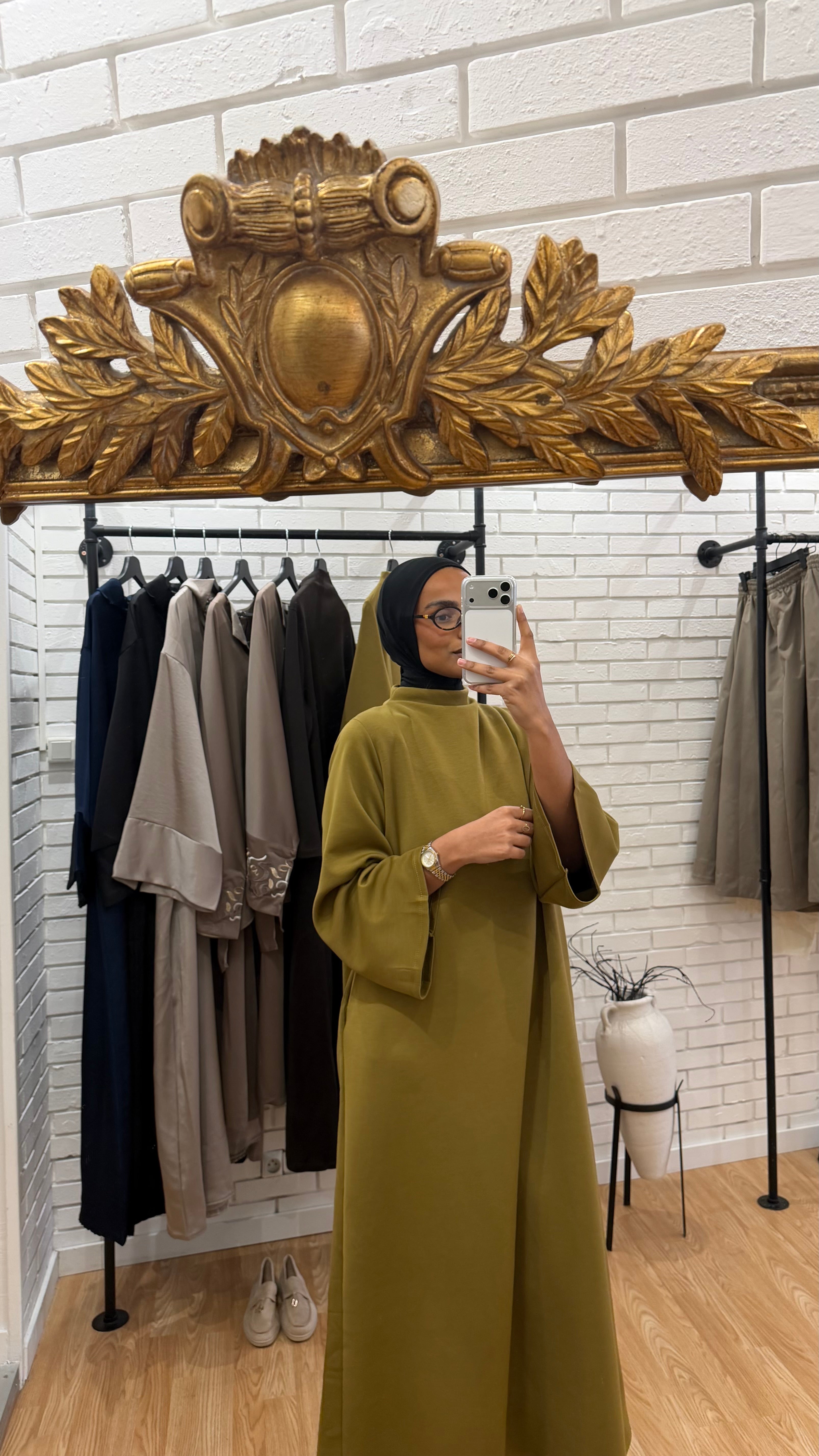 ABAYA VERT OLIVE