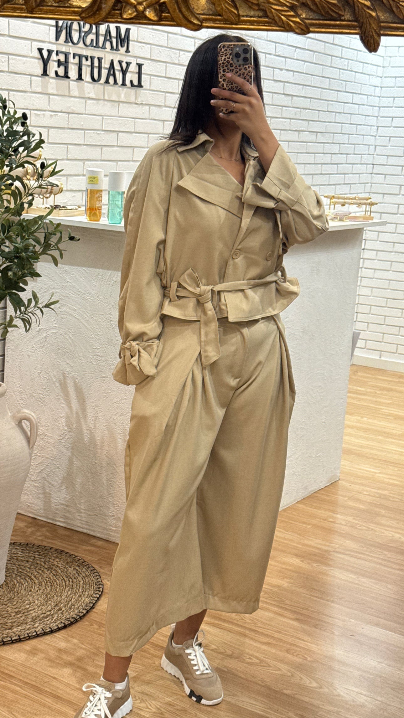 ENSEMBLE TRENCH + PANTALON