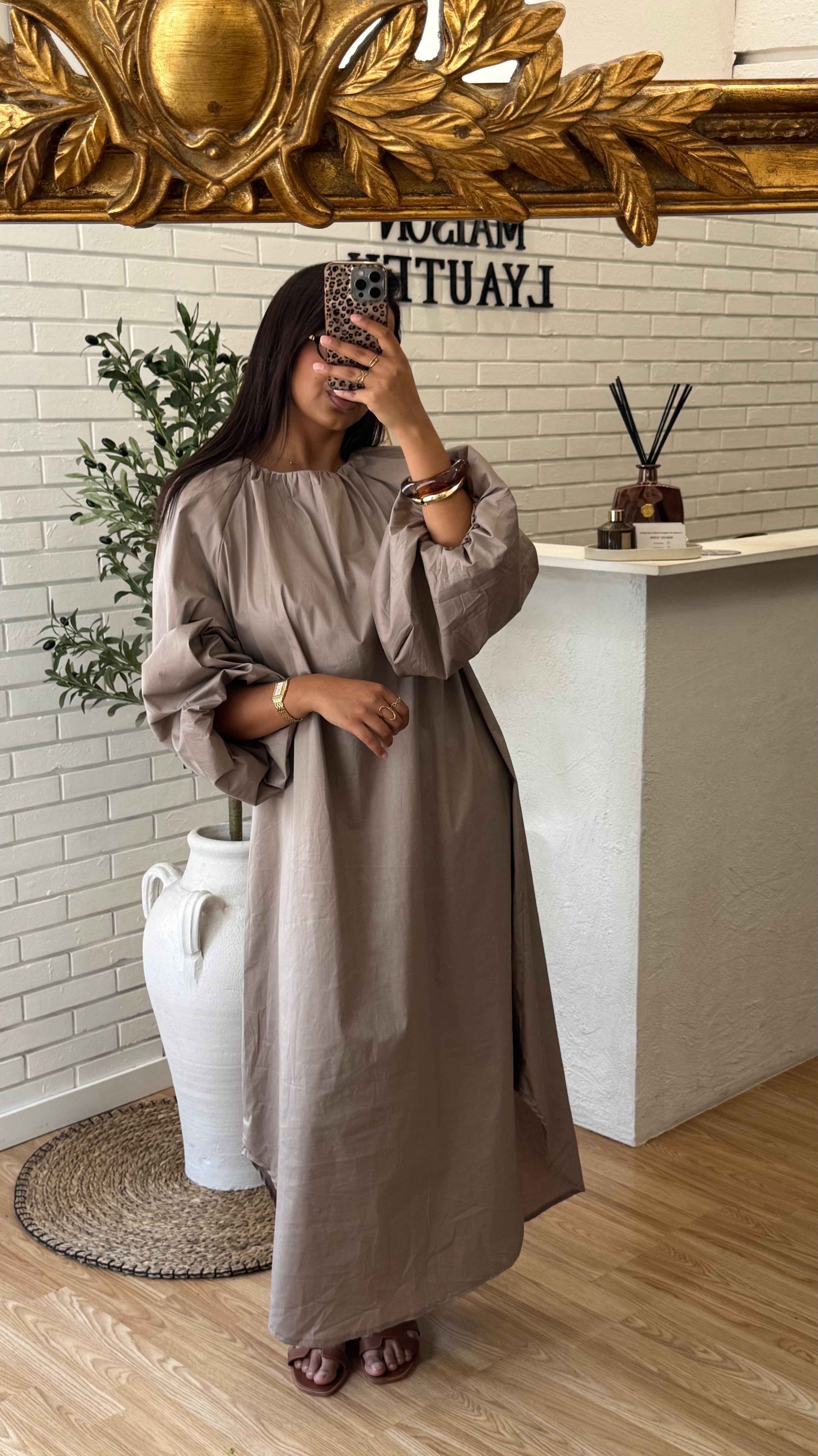 ROBE POPELINE LONGUE
