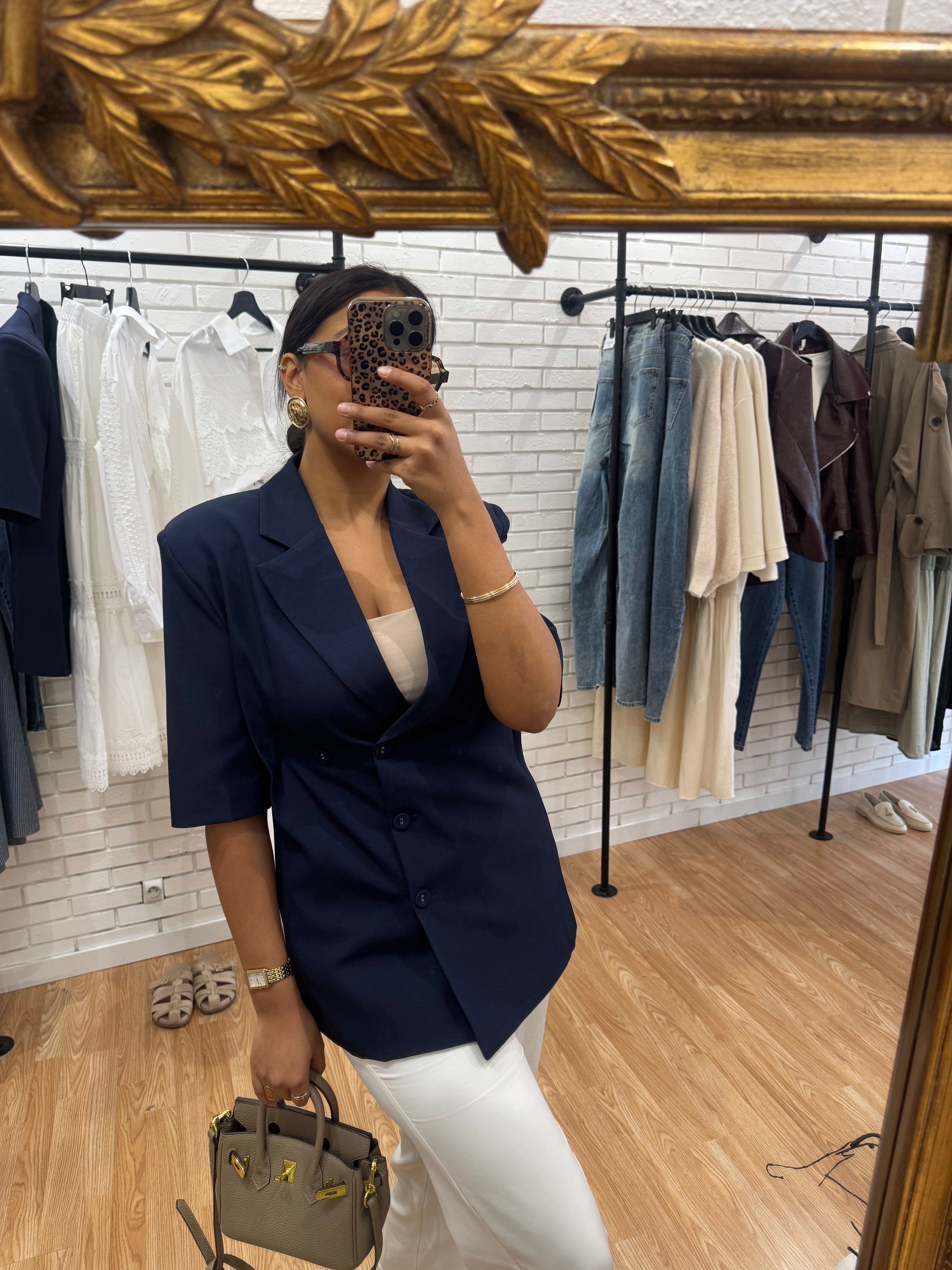 BLAZER TSHIRT CINTRÉ BLUE