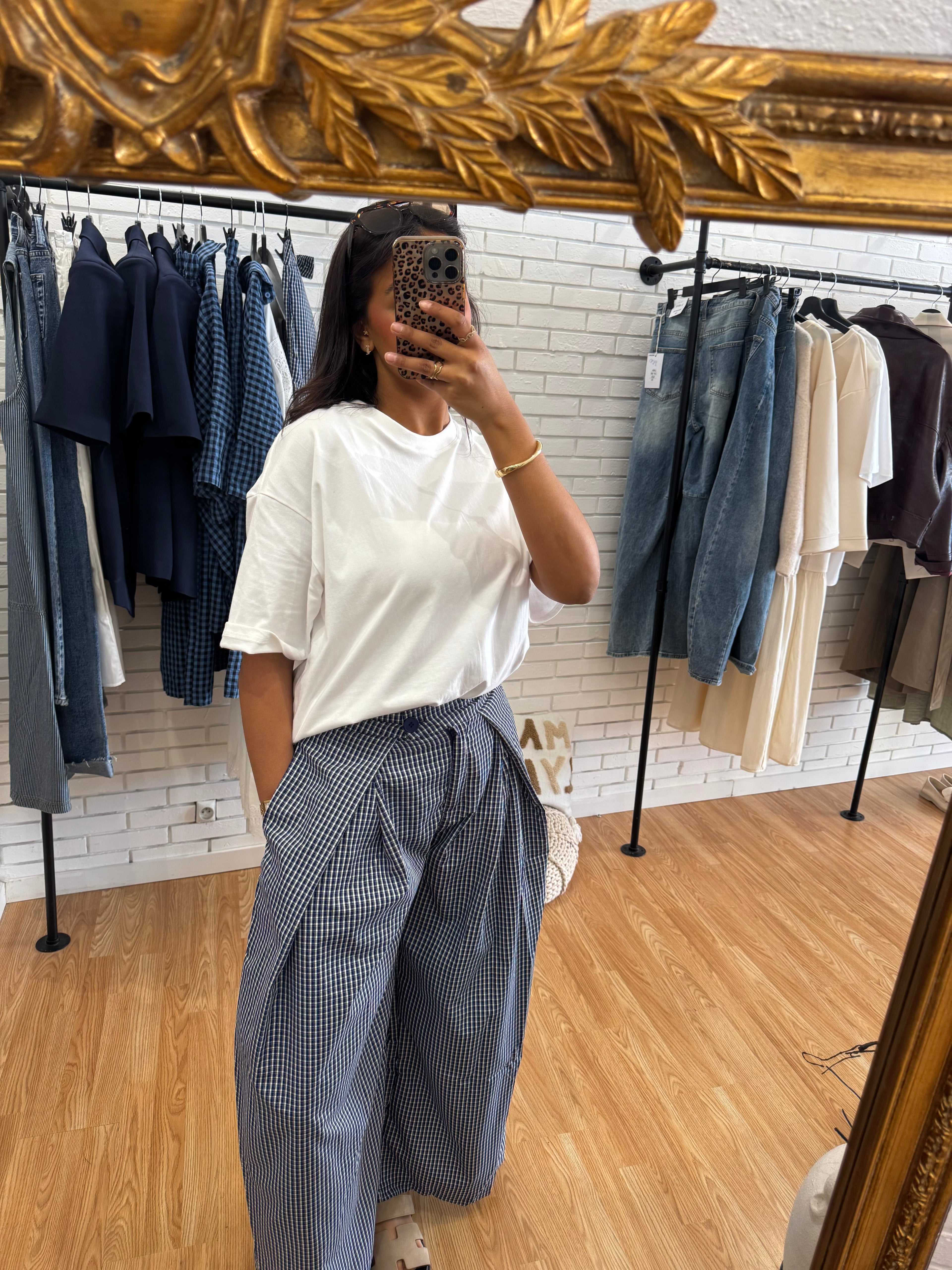 Pantalon carreaux blue