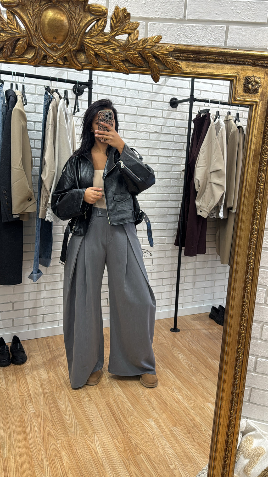 Pantalon maxi grey