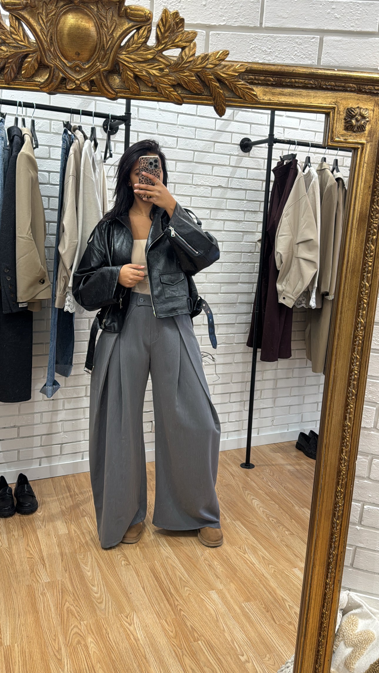 Pantalon maxi grey