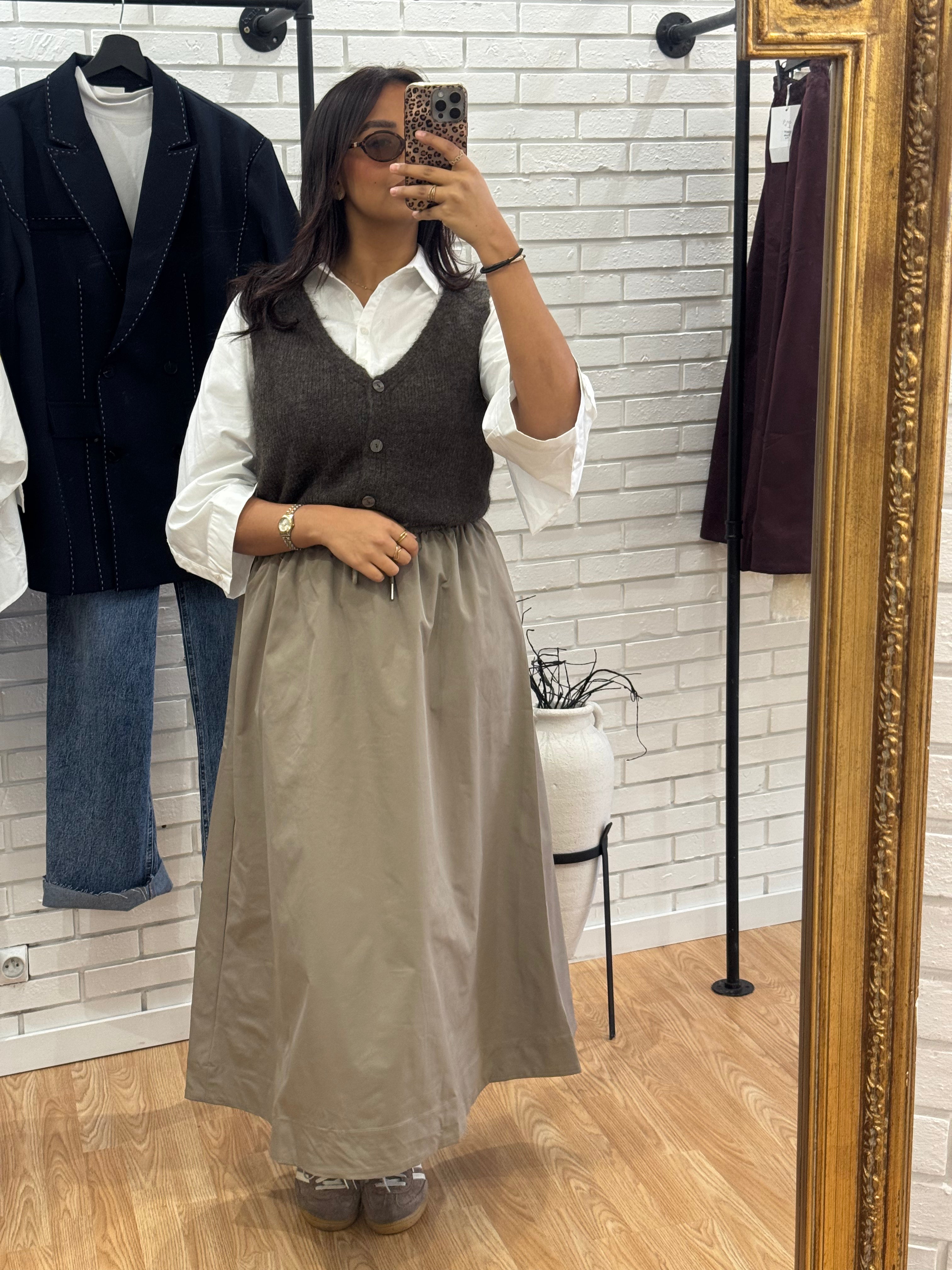 JUPE TAUPE