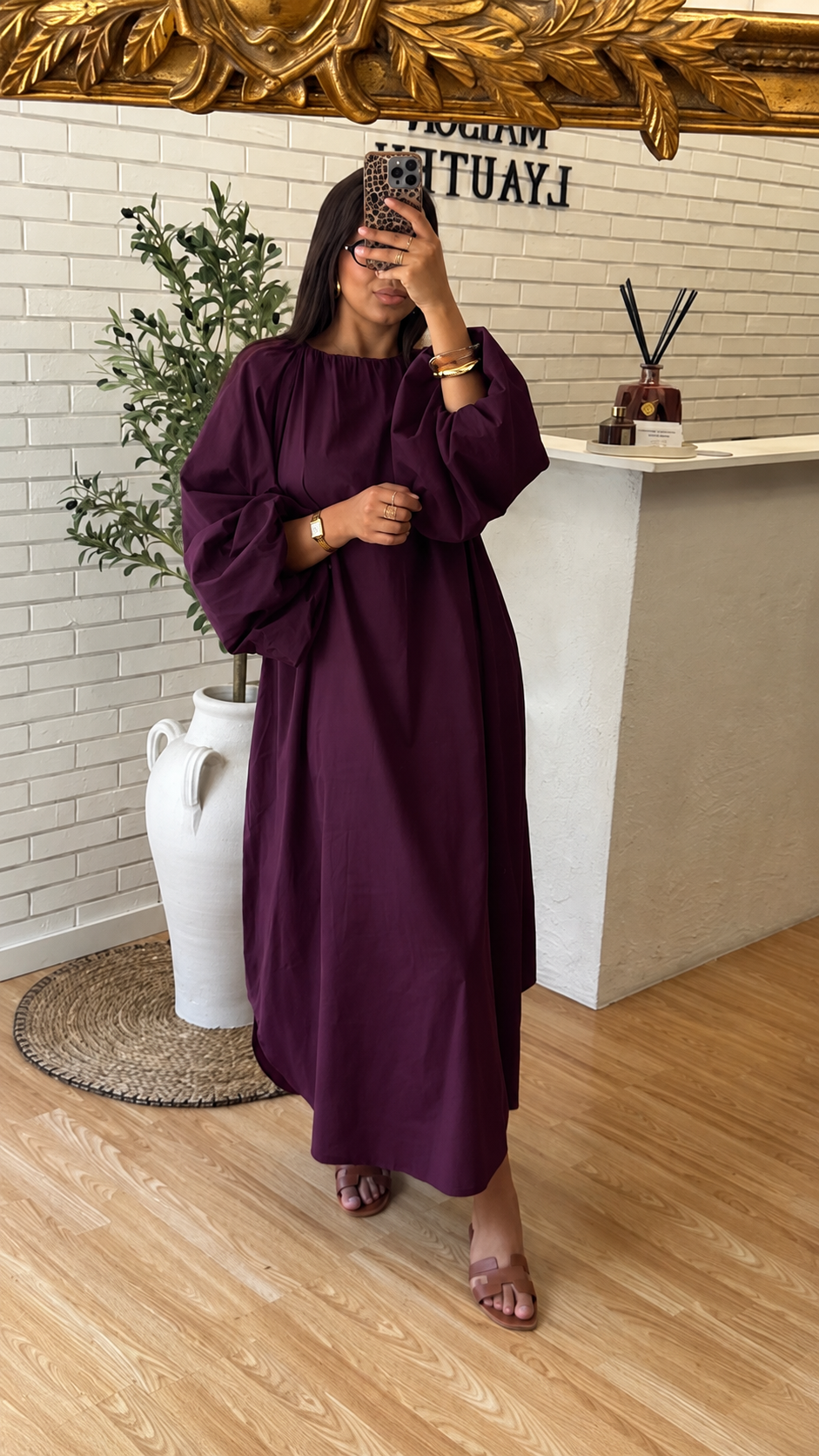 ROBE POPELINE LONGUE