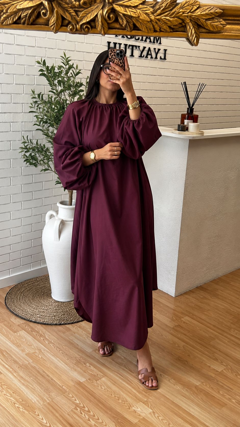 ROBE POPELINE LONGUE