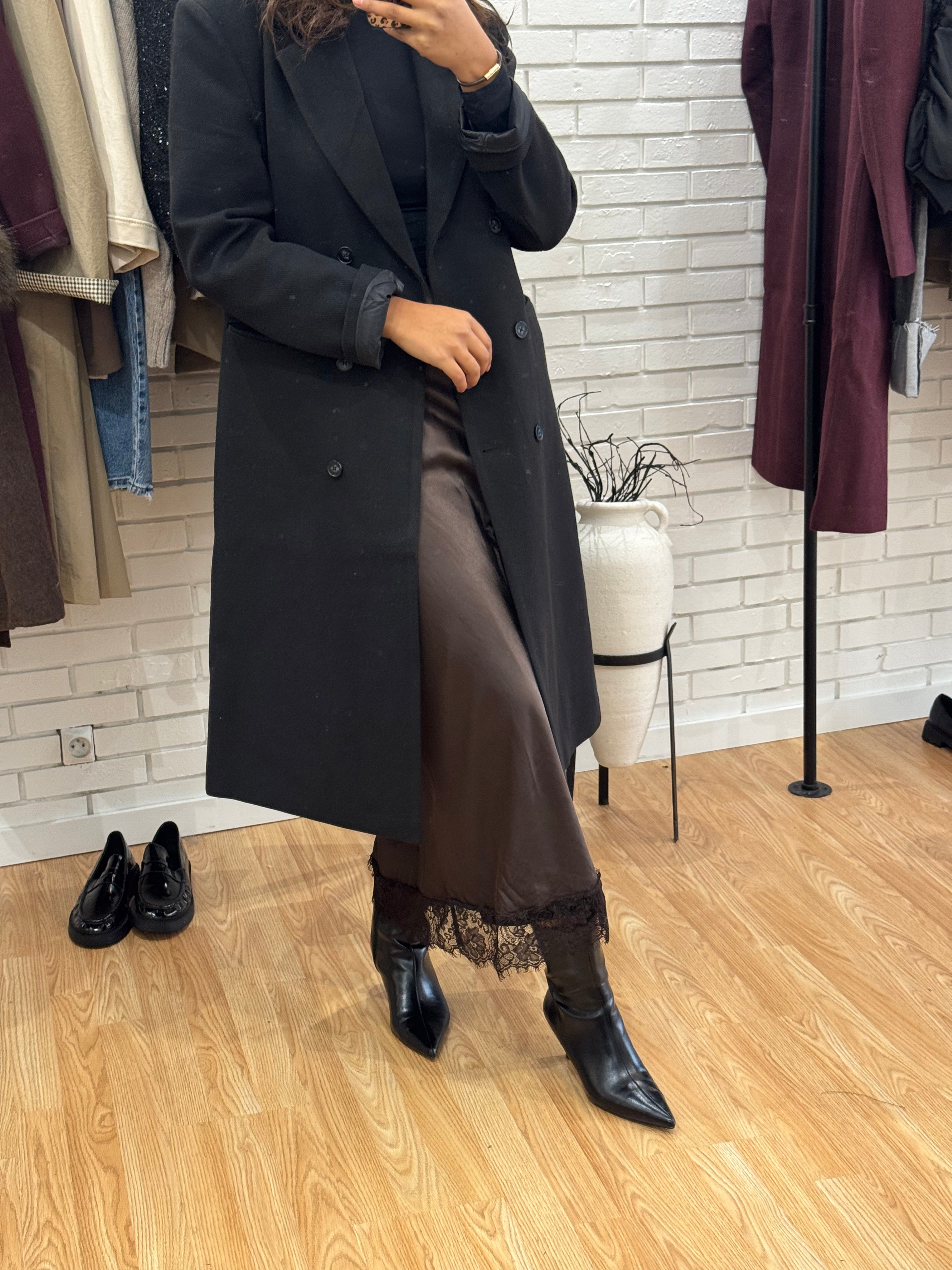 Jupe dentelle marron inspi Zara