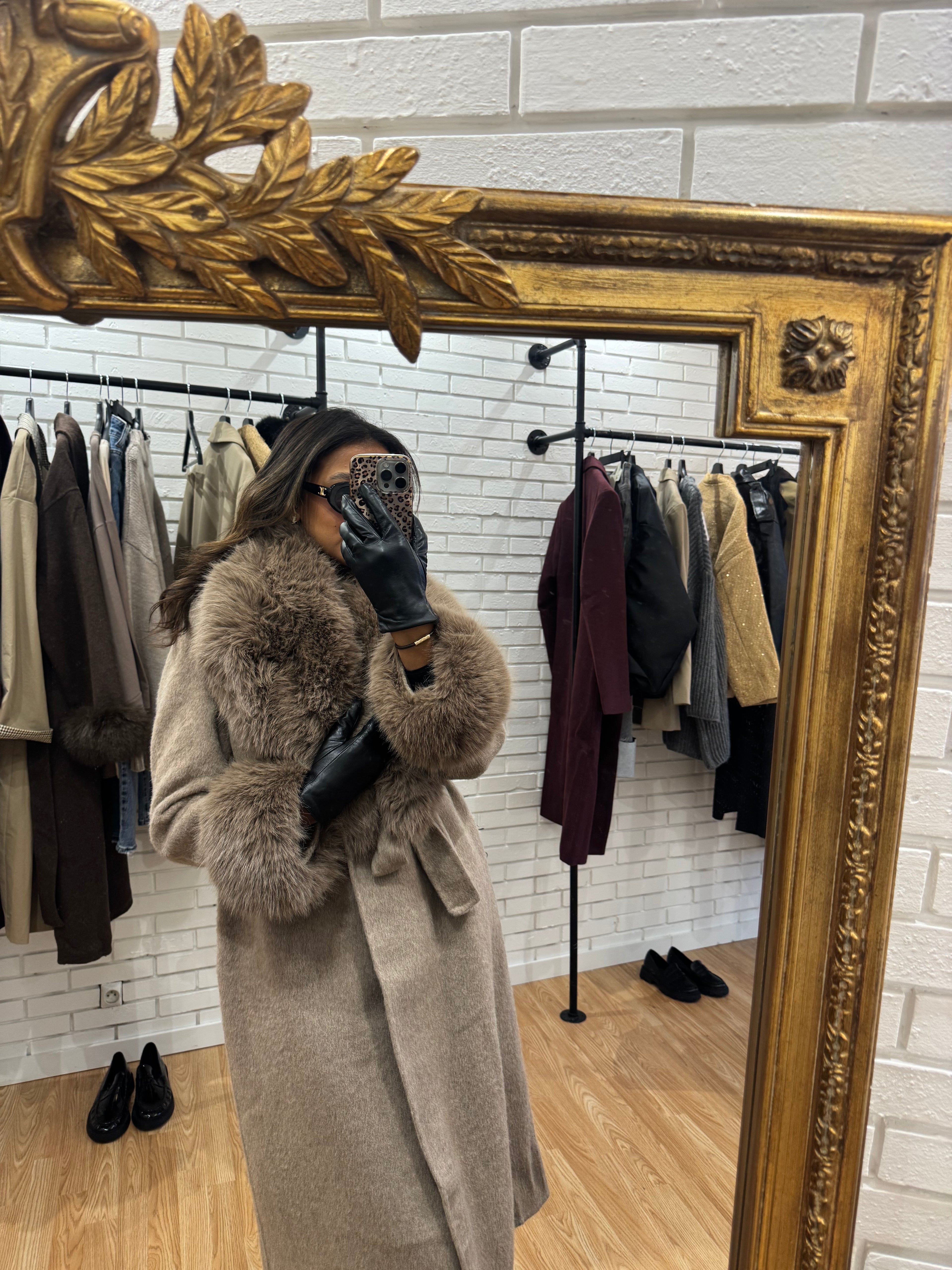 Manteau winter taupe