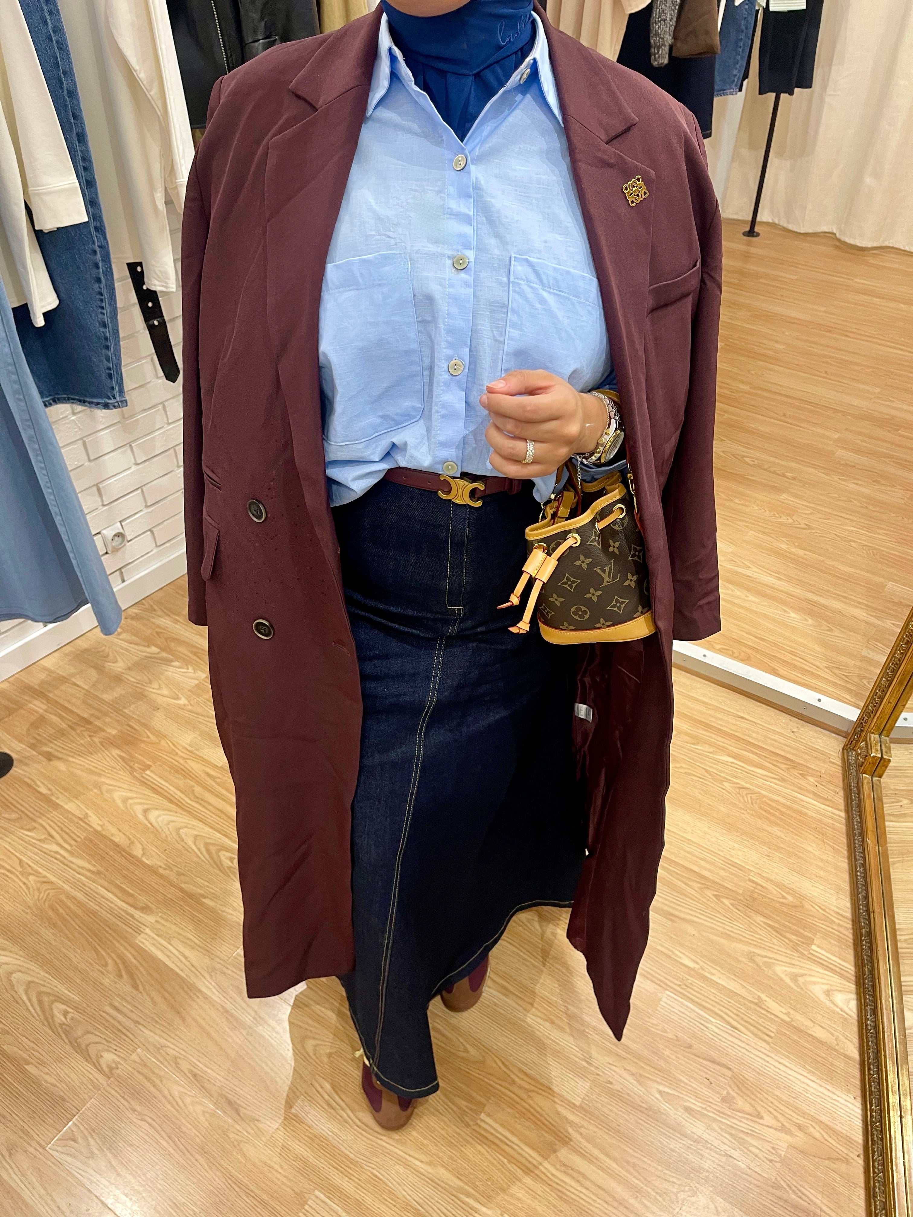 MANTEAU LONG BORDEAUX