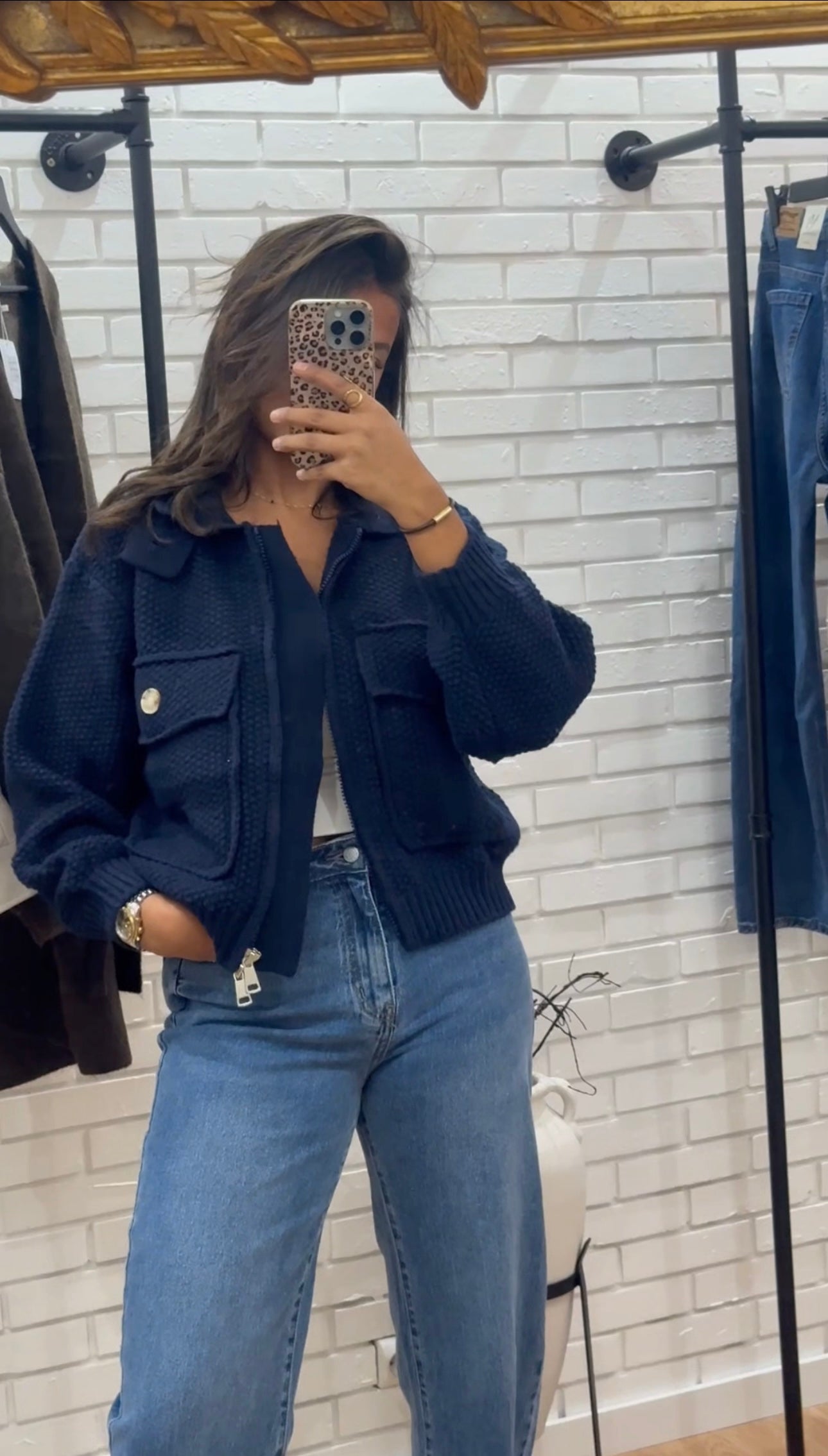VESTE GILET ÉPAIS BLEU
