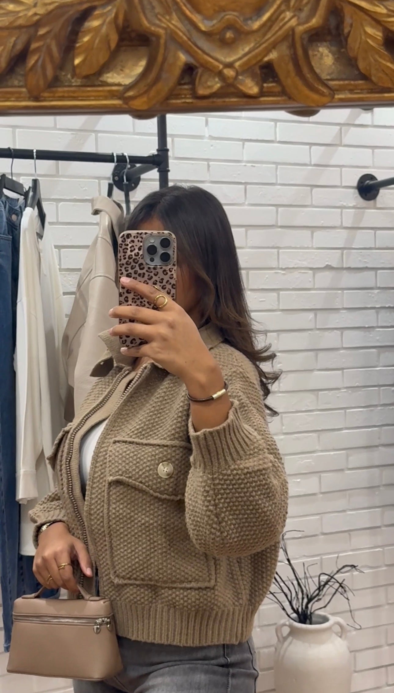 VESTE GILET ÉPAIS BEIGE