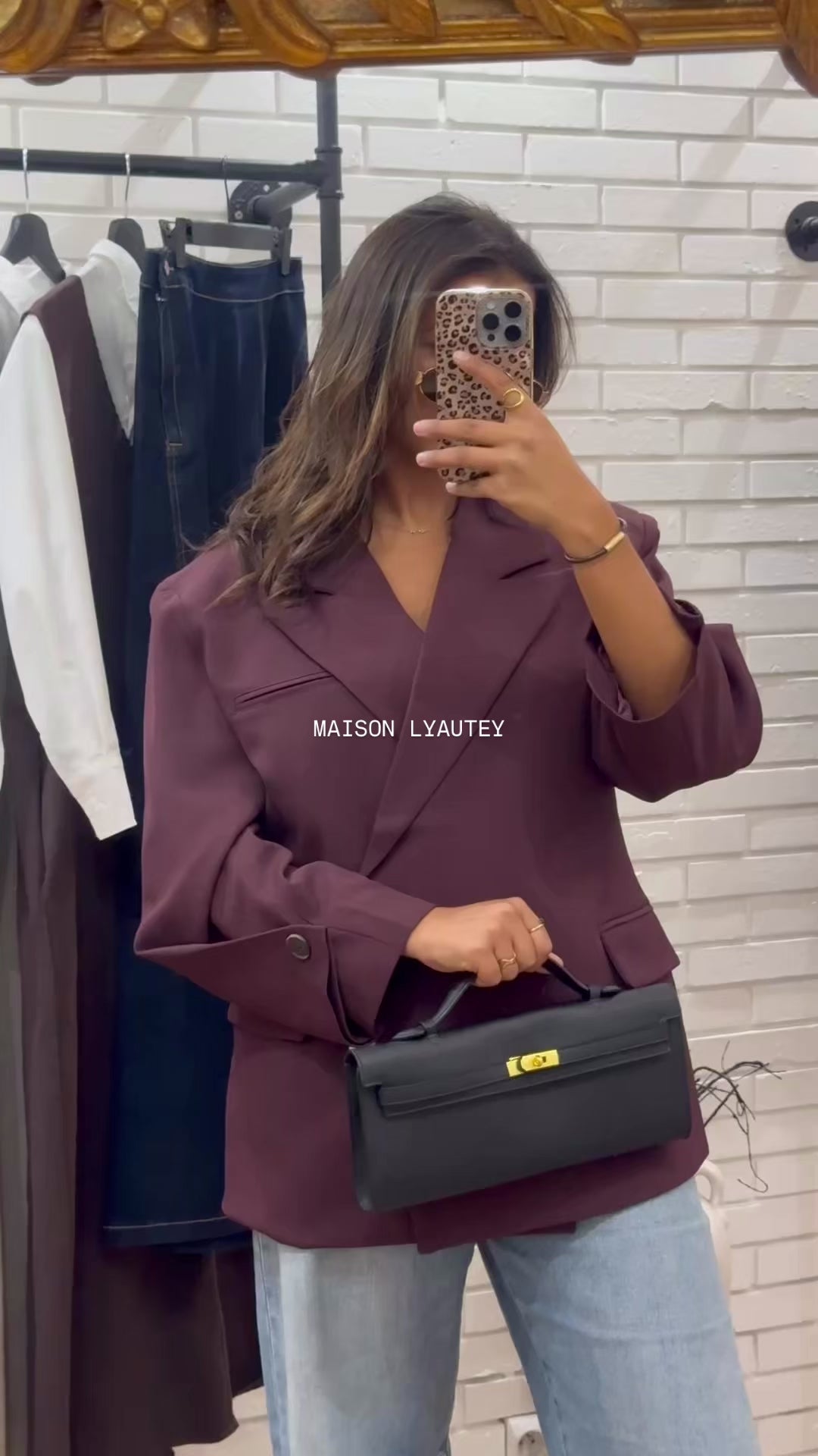 BLAZER MANCHES BOUFFANTES BORDEAU