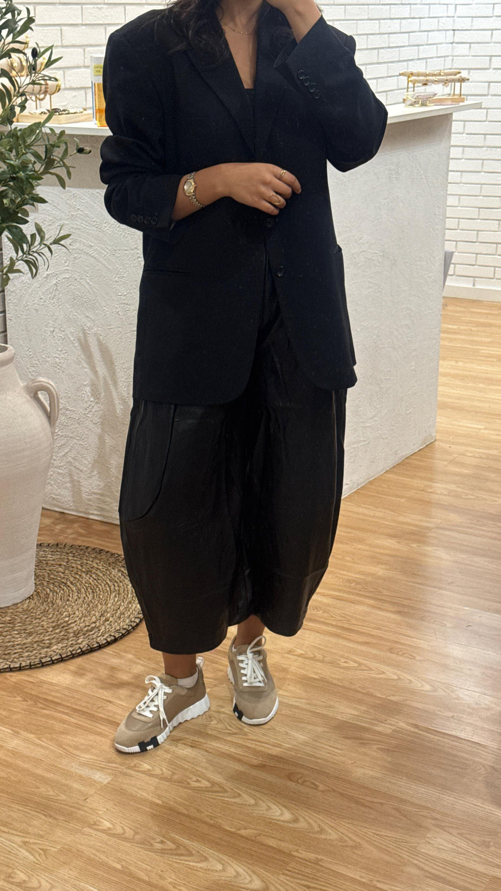 Pantalon ballon simili c